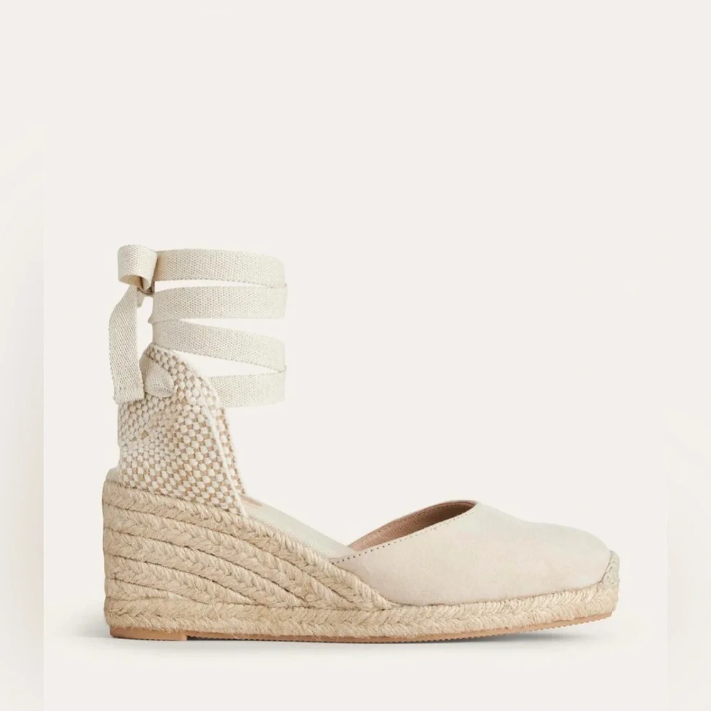 Boden Cassie Espadrille Wedges, Size 40/‎ US 9
